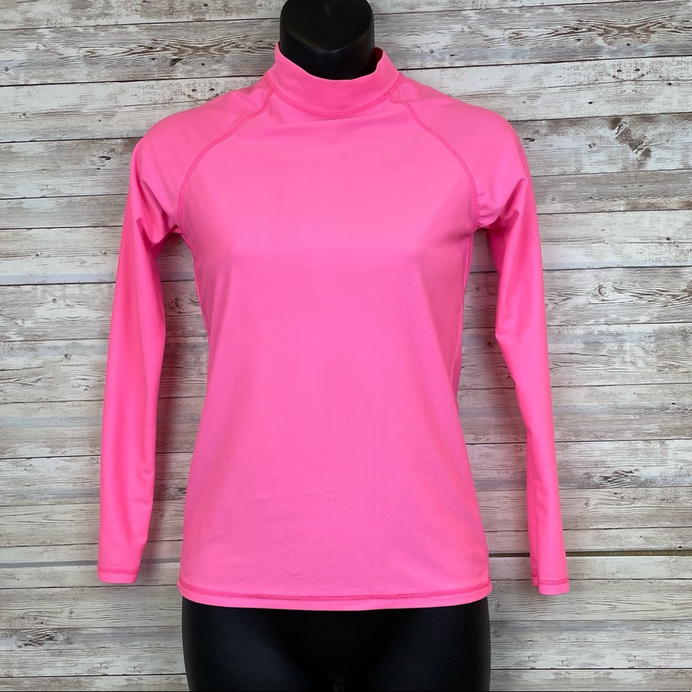 INGEAR Swim Long Sleeve Hot Pink Surf Top
